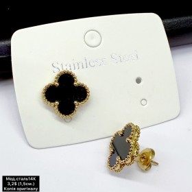 Сережки мед.сталь14К 10665 ( 1.5 см.) копія оригіналу 